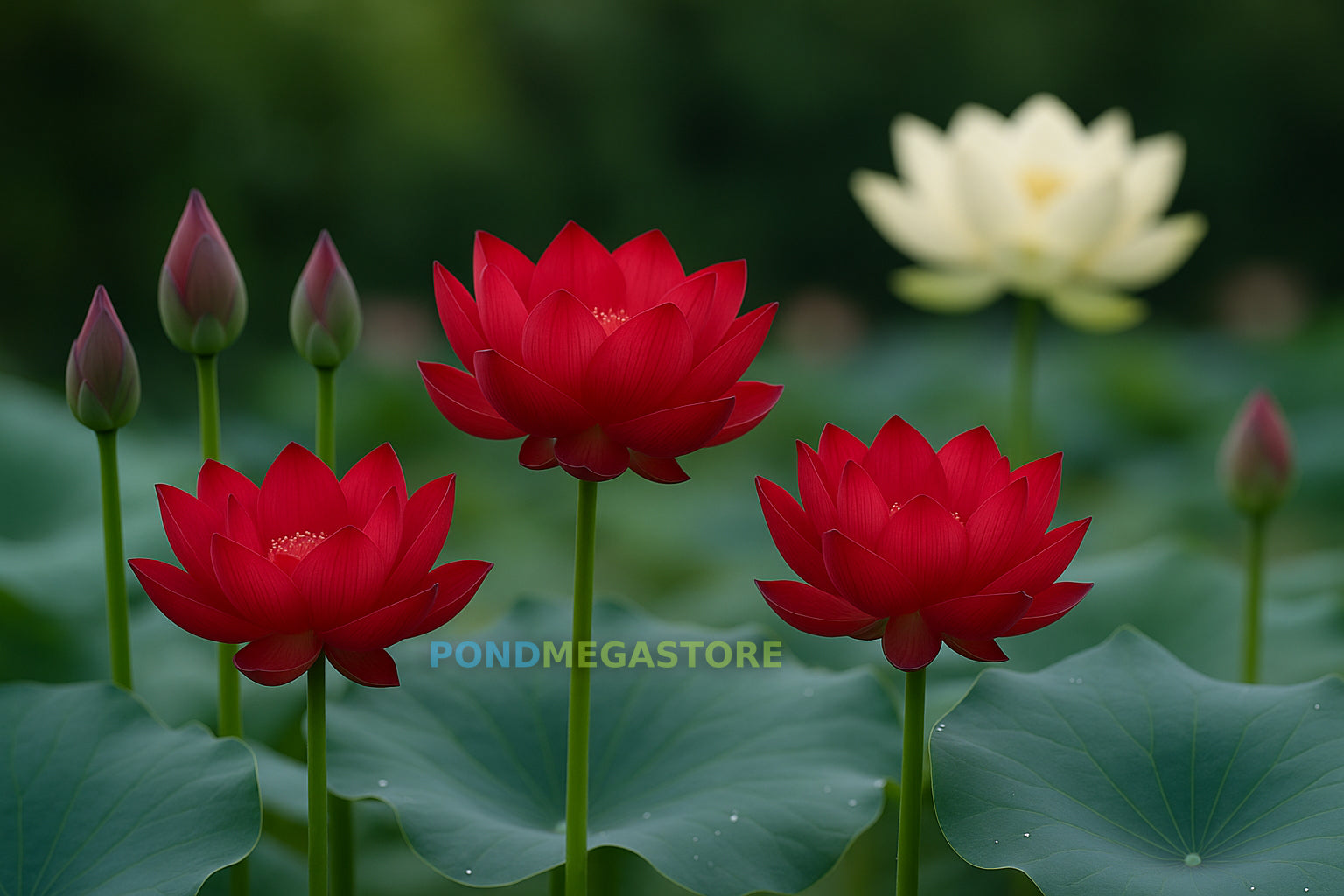 Ancient Capital Red Palace Lotus - Pond Megastore