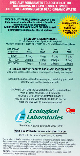 Microbe-Lift Spring and Summer Cleaner - pondmegastore